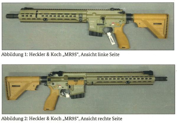 Heckler & Koch SLB MR95 (Ziviles G95) Slim-Line, HKey, Sandfarben