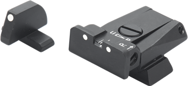 LPA Mikrometer-Visier (Kimme+Korn) 3 dot system für HK USP 40 S&W / USP 45